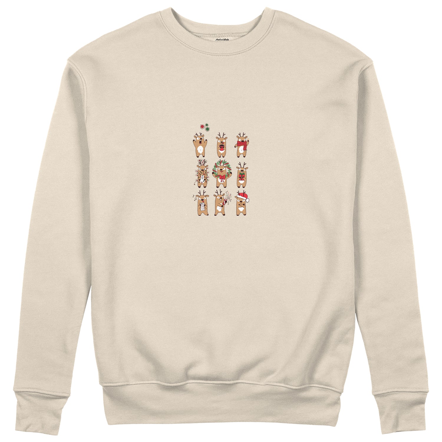 Christmas Reindeer Crew Sweatshirt
