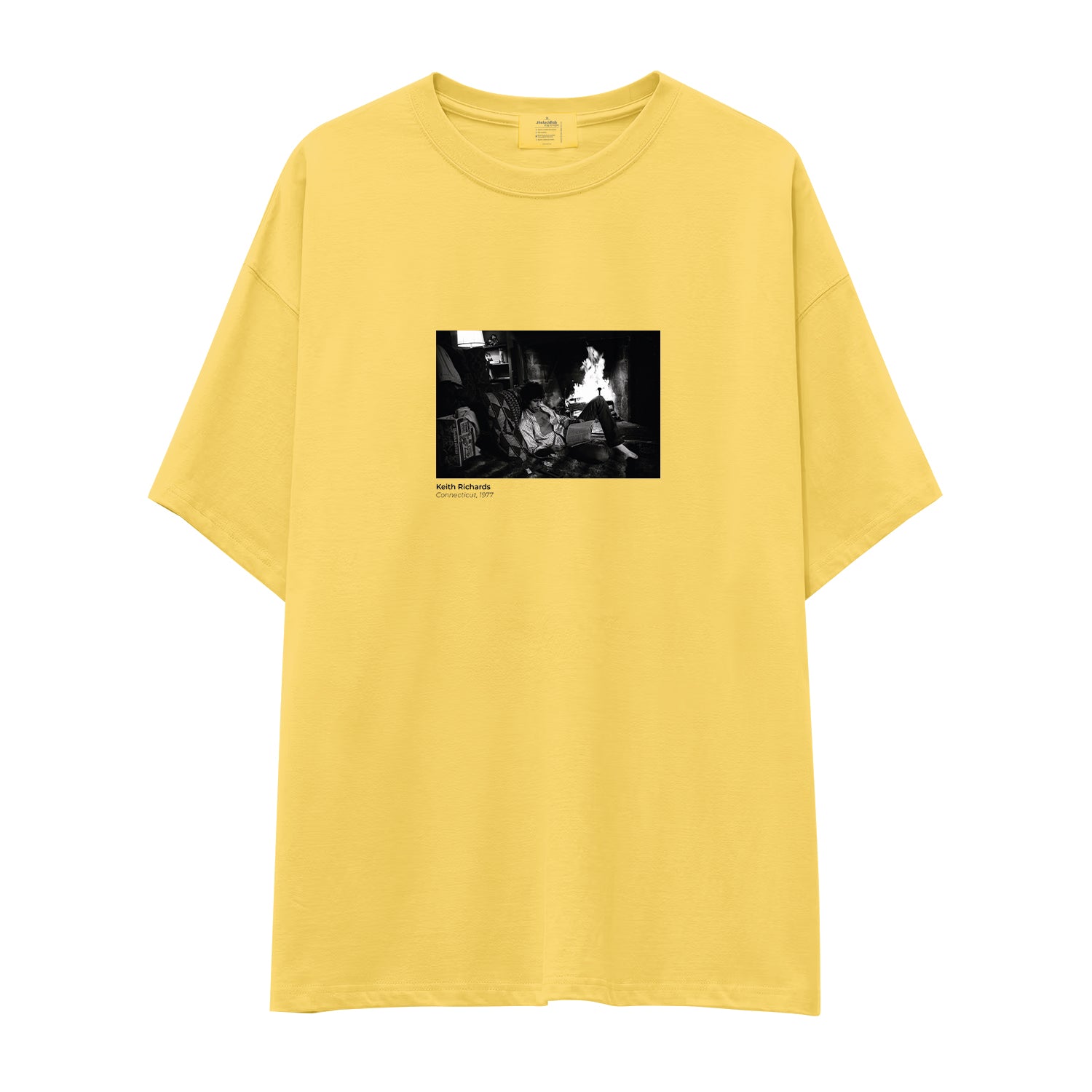 Keith Richards Connecticut 1977 Oversize Tişört