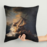 The Storm on the Sea of Galilee Çift Taraflı Kırlent Kılıfı 2 Adet