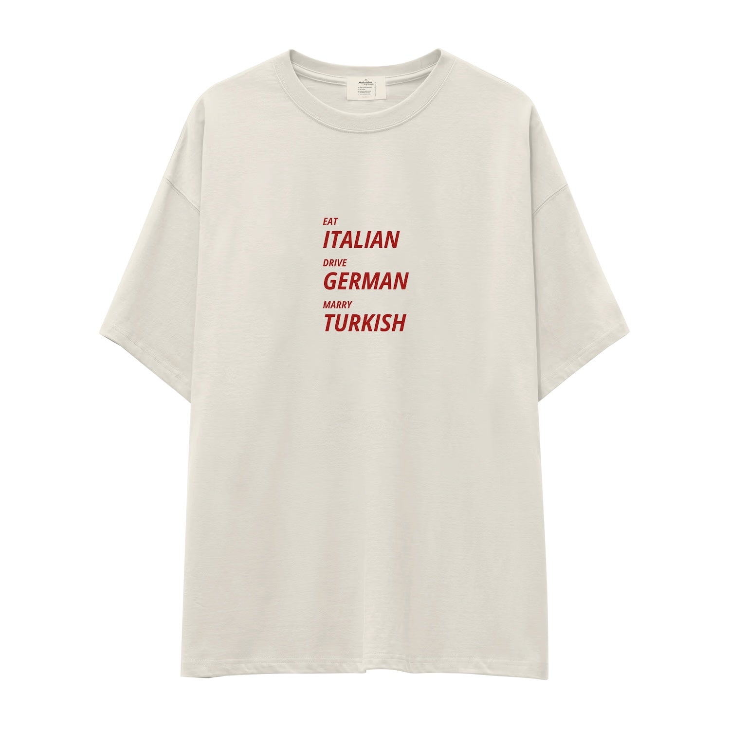 Eat Drive Marry Oversize Tişört