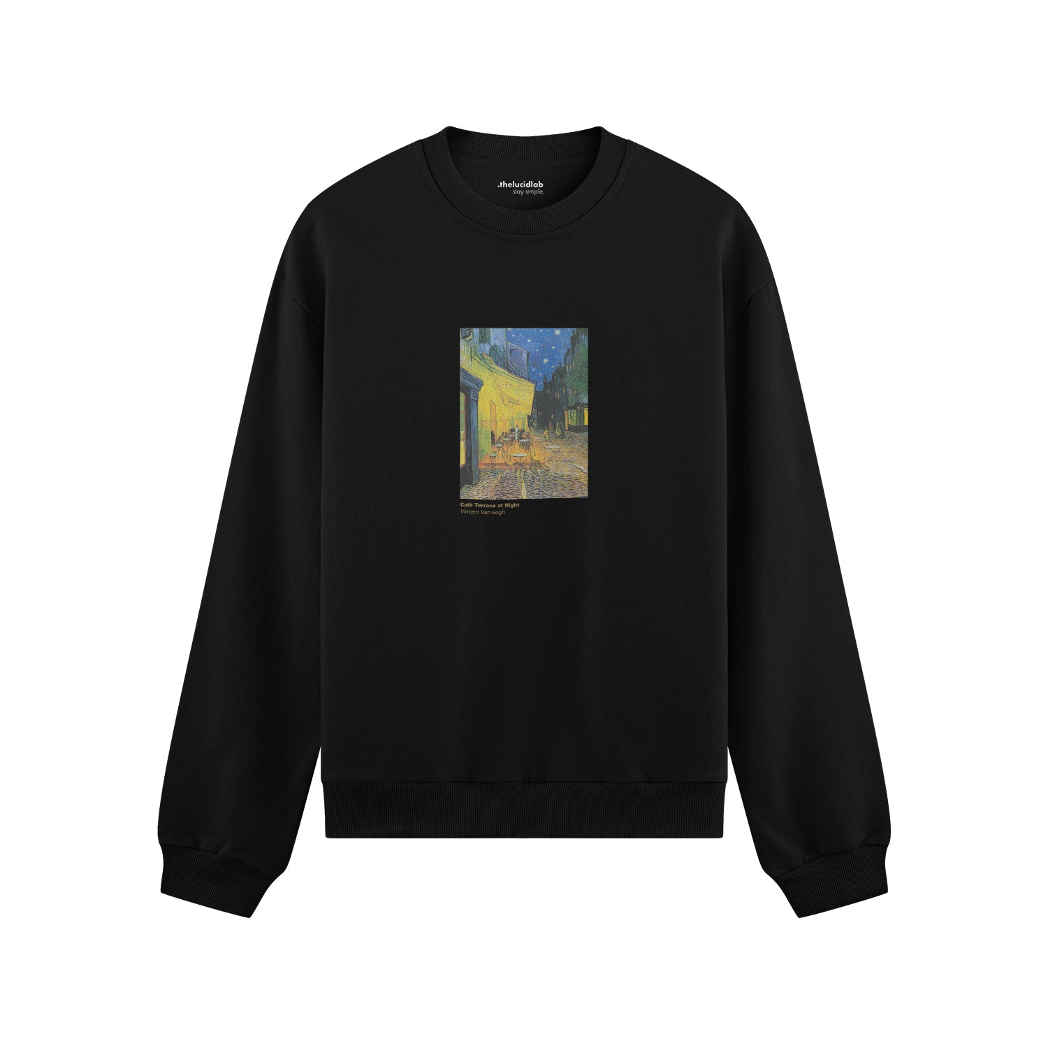Café Terrace at Night Oversize Sweatshirt