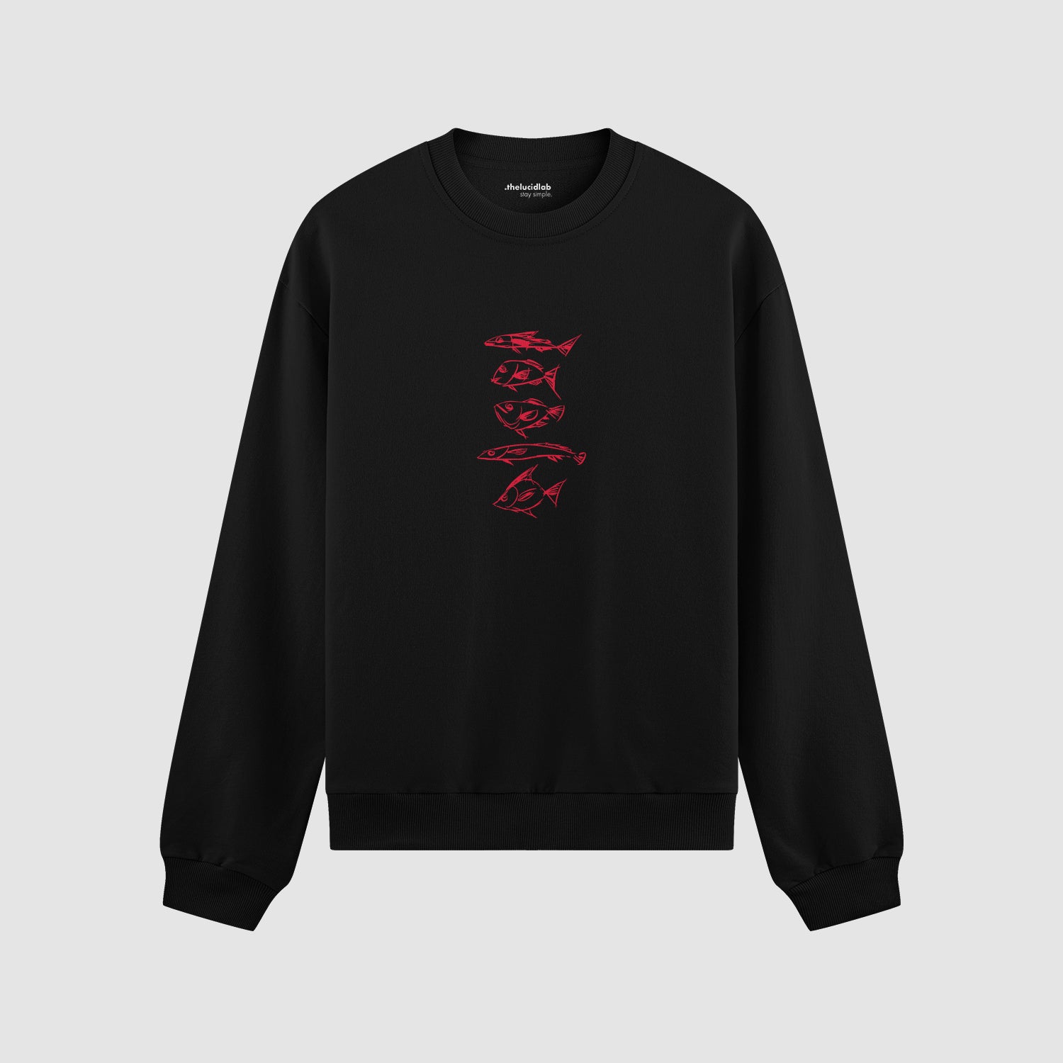 Sketches of Fish Oversize Sweatshirt