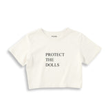Protect The Dolls Crop Tişört
