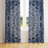 Blue Bohemian Mandala Fon Perde