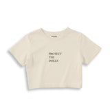 Protect The Dolls Crop Tişört
