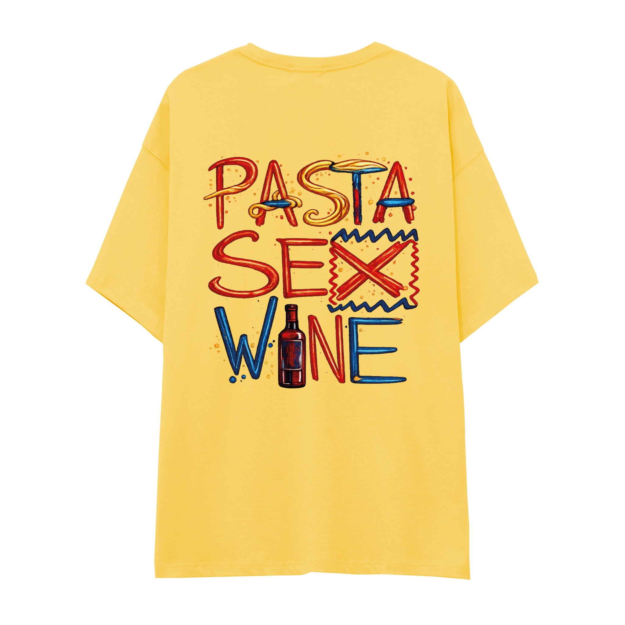 Pasta Sex Wine Oversize Tişört