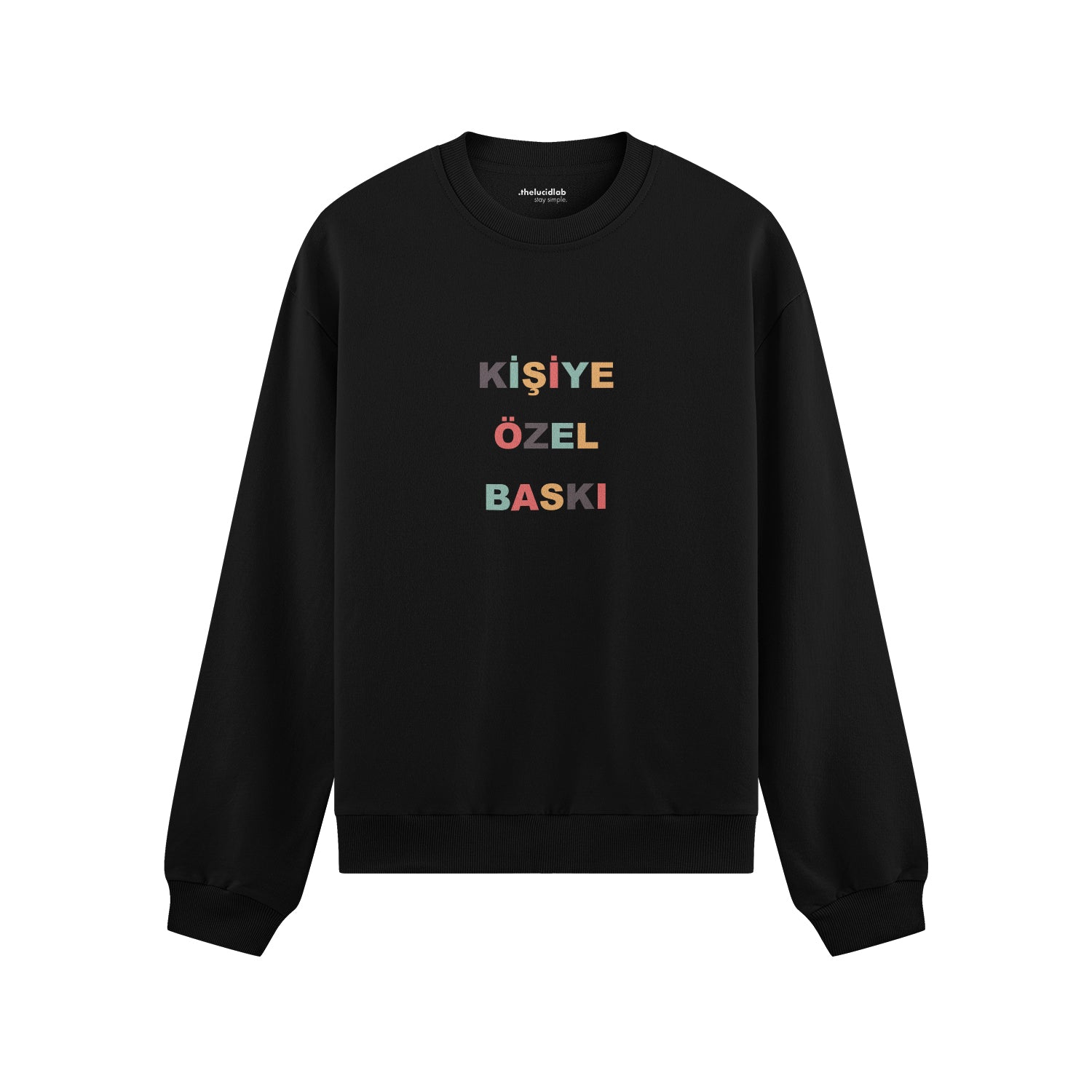Kişiye Özel Baskılı Oversize Sweatshirt