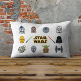 Star Wars Icons 30cm x 50cm Çift Taraflı Kırlent Kılıfı