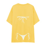 White Bikini Oversize Tişört