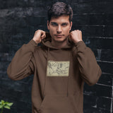 Yüzüklerin Efendisi Orta Dünya Haritası - Lord Of The Rings Oversize Hoodie