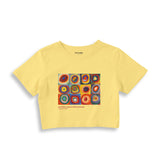 Color Study, Squares With Concentric Circles Crop Tişört