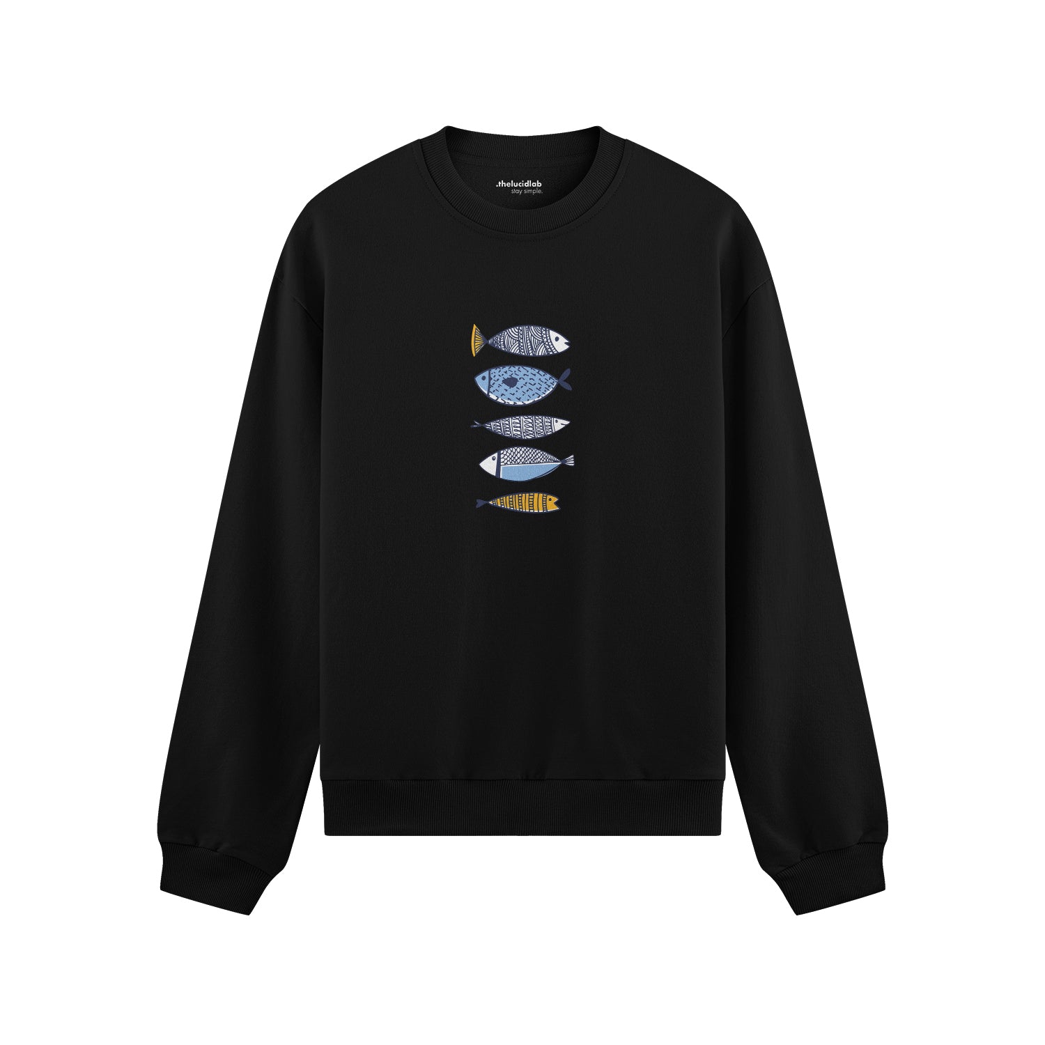 Marine Pattern Study Oversize Sweatshirt