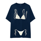 White Bikini Oversize Tişört