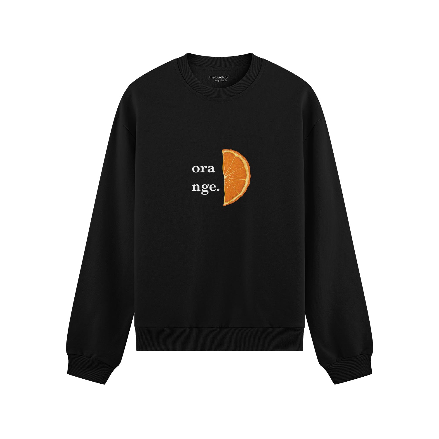 Orange Oversize Sweatshirt