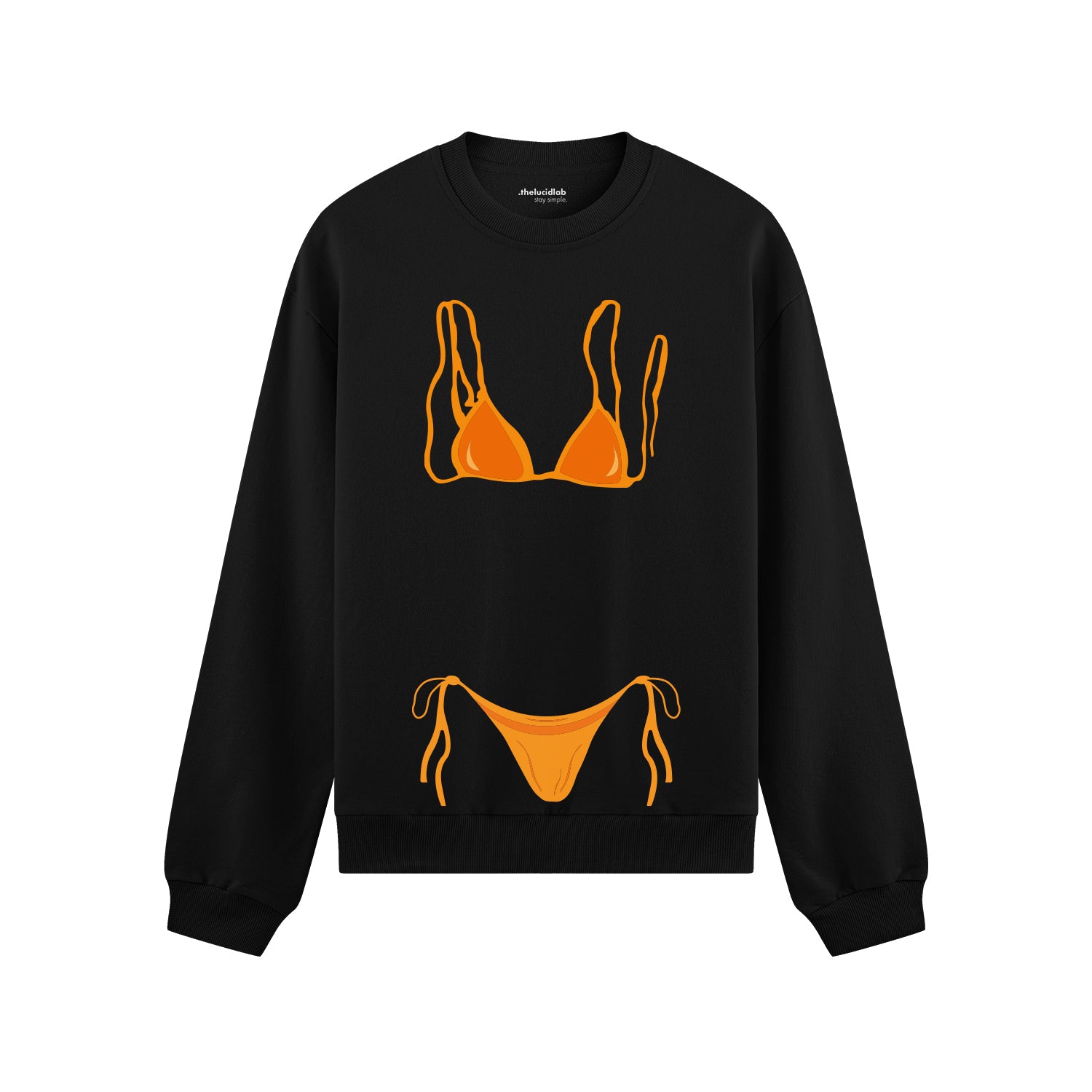 Orange Bikini Oversize Sweatshirt