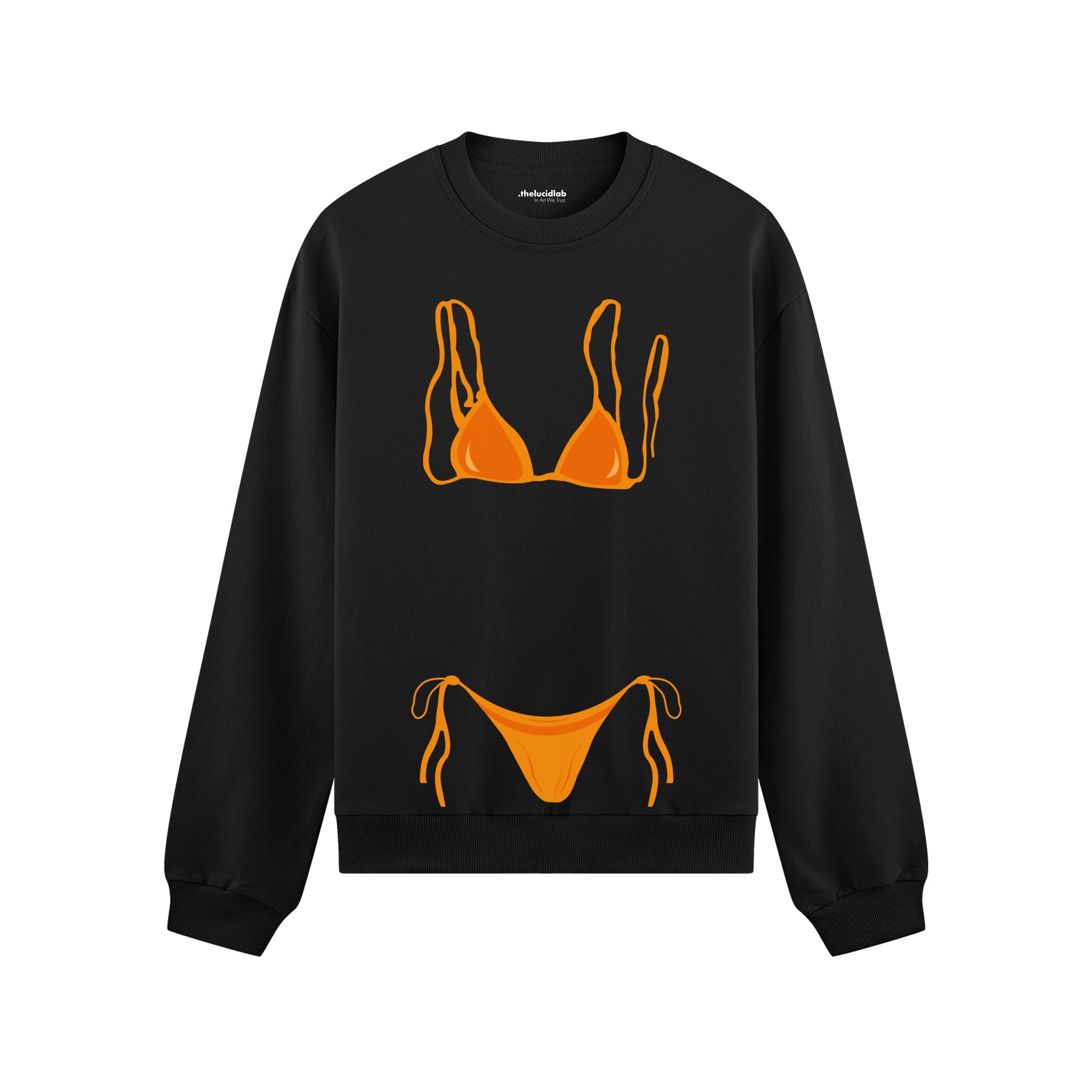 Orange Bikini Oversize Sweatshirt