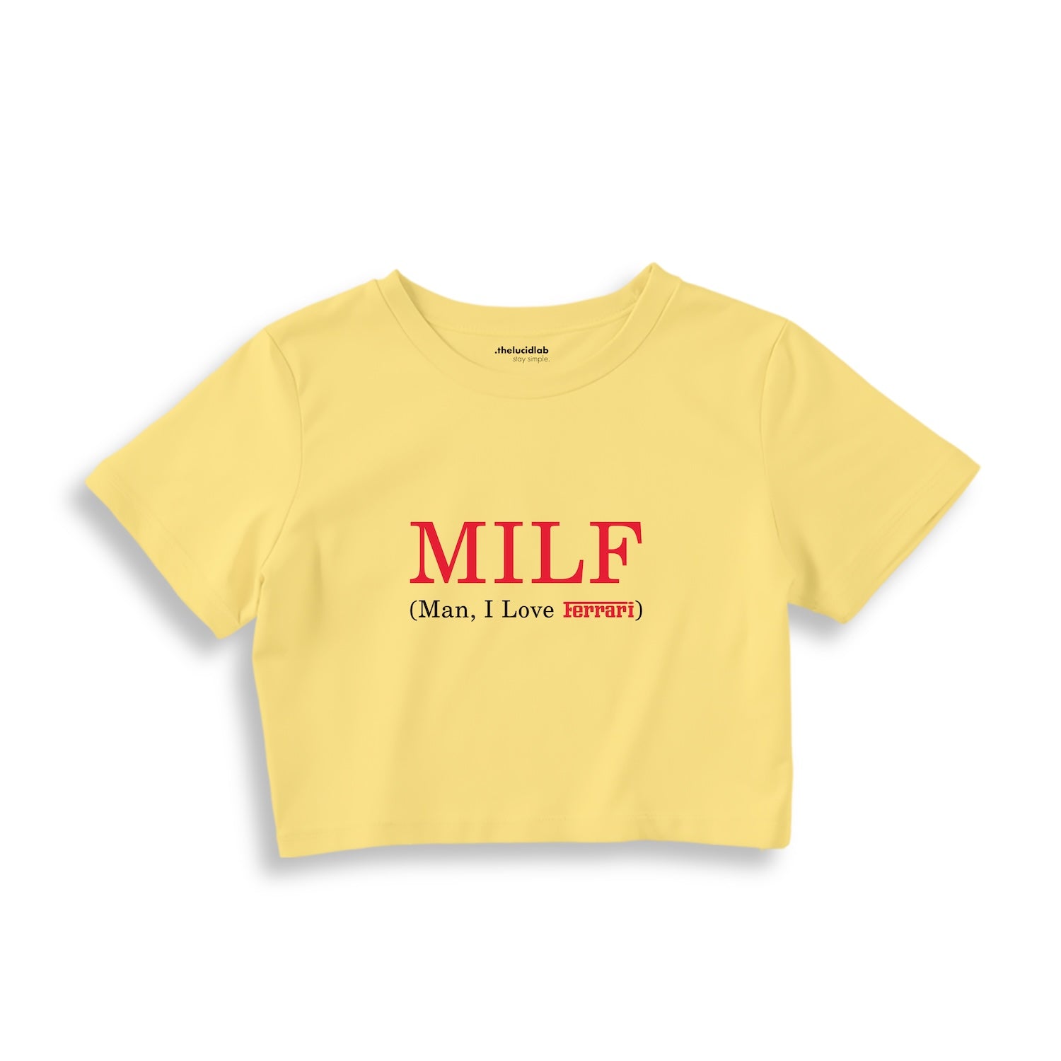 MILF / Man I Love Ferrari Crop Tişört