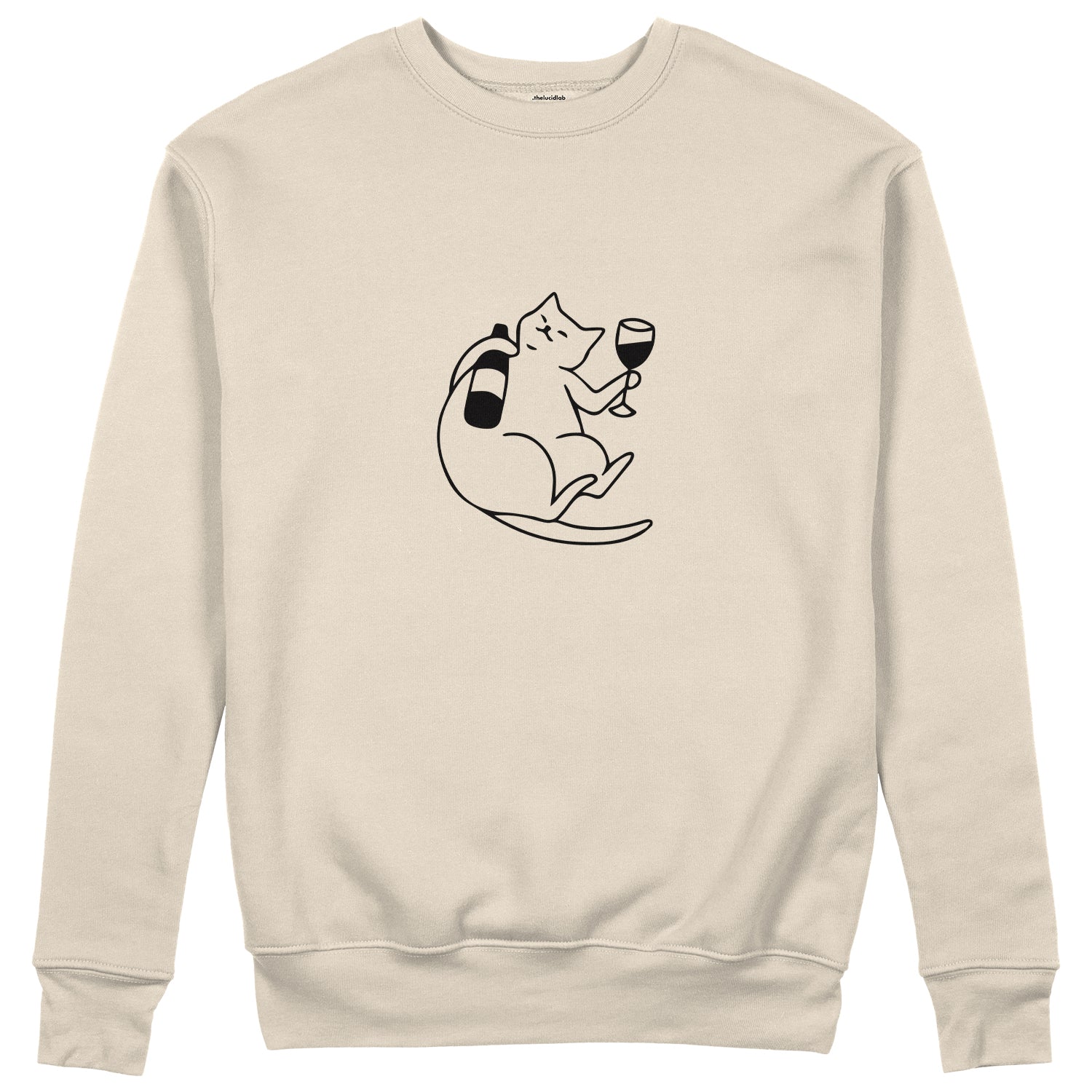 Wine Lover Cat Sweatshirt