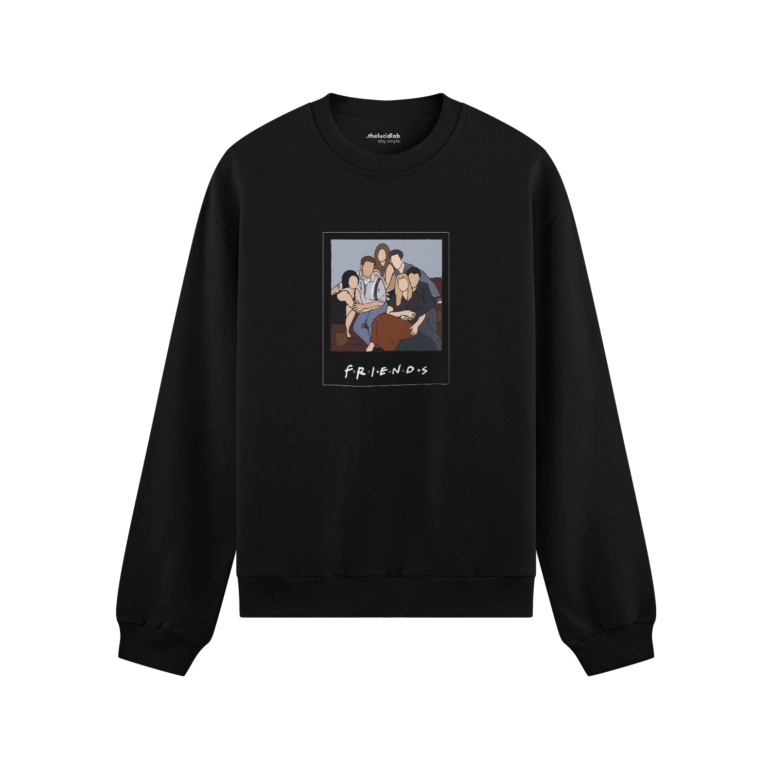 Friends Silüetli Oversize Sweatshirt