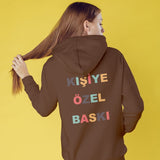 Kişiye Özel Baskılı Oversize Hoodie