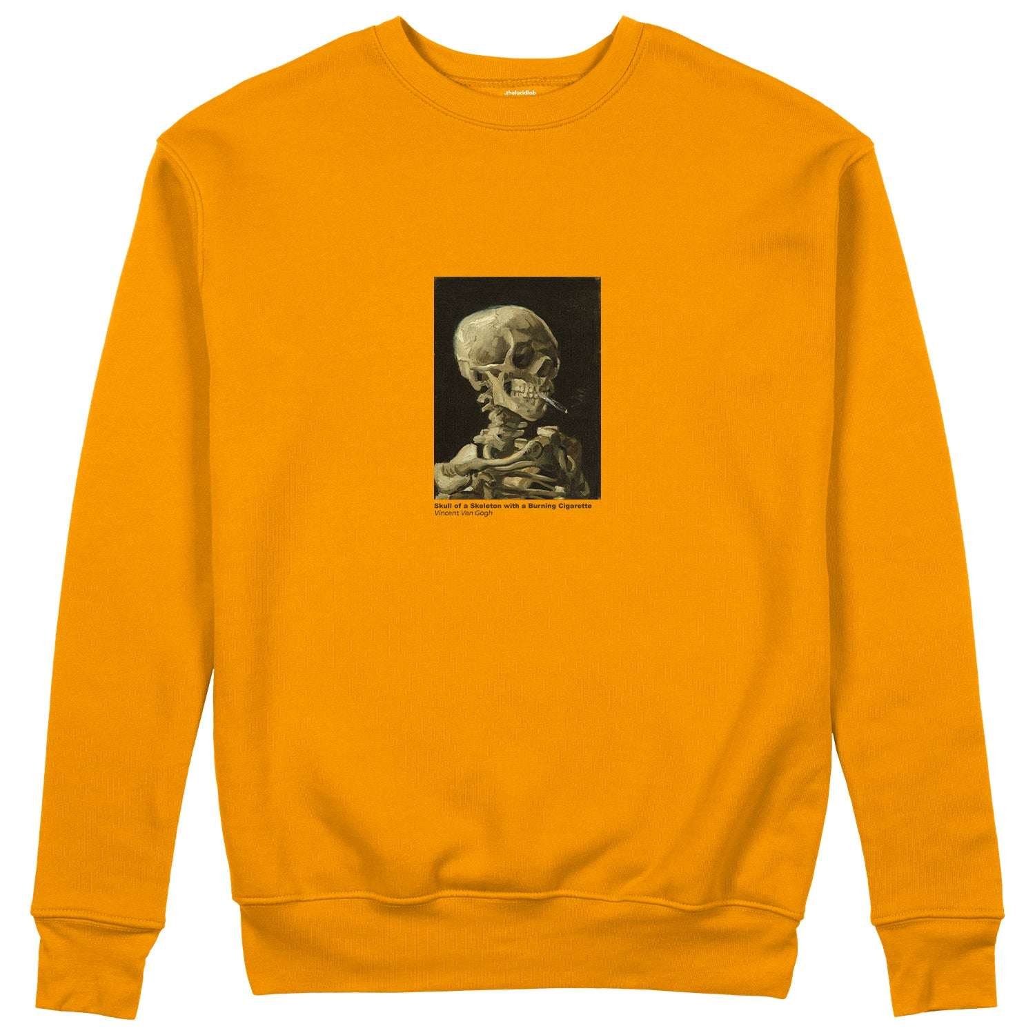 Skull of a Skeleton with Burning Cigarette Sweatshirt