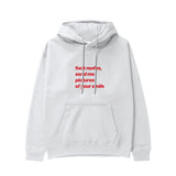Fuck Nudes Hoodie Beyaz Ön