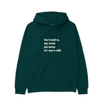 Fuck Nudes Hoodie Koyu Yeşil Ön