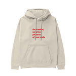 Fuck Nudes Hoodie Krem Ön
