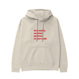 Fuck Nudes Hoodie Krem Ön