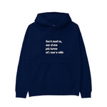 Fuck Nudes Hoodie Lacivert Ön