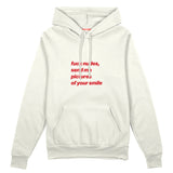 Fuck Nudes Oversize Hoodie Beyaz Ön