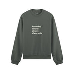 Fuck Nudes Oversize Sweatshirt Antrasit Ön