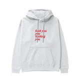 Fuck You Hoodie Beyaz Ön