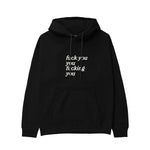 Fuck You Hoodie Siyah Ön
