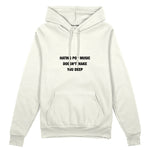Hating Pop Music Oversize Hoodie Beyaz Ön