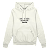 Hating Pop Music Oversize Hoodie Beyaz Ön