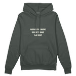 Hating Pop Music Oversize Hoodie Antrasit Ön