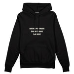 Hating Pop Music Oversize Hoodie Siyah Ön