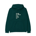 I Am Turkish Too Hoodie Koyu Yeşil Ön