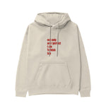 I Am Turkish Too Hoodie Krem Ön