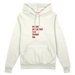 I Am Turkish Too Oversize Hoodie Beyaz Ön