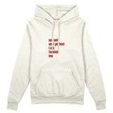 I Am Turkish Too Oversize Hoodie Beyaz Ön