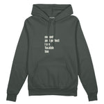 I Am Turkish Too Oversize Hoodie Antrasit Ön