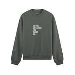 I Am Turkish Too Oversize Sweatshirt Antrasit Ön