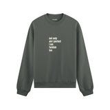 I Am Turkish Too Oversize Sweatshirt Antrasit Ön