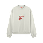 I Am Turkish Too Oversize Sweatshirt Beyaz Ön