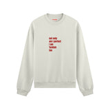 I Am Turkish Too Oversize Sweatshirt Beyaz Ön