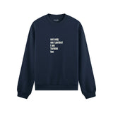 I Am Turkish Too Oversize Sweatshirt Lacivert Ön