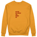 I Am Turkish Too Sweatshirt Turuncu Ön
