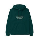 I'm Not Eminem Hoodie Koyu Yeşil Ön